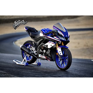 สติ๊กเกอร์แต่งลายรถ YAMAHA YZF R15 V.2 2018-2020 ลาย HP4 V.1