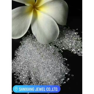 แพค 1000 เม็ด NATURAL WHITE TOPAZ DIMOND CUT ไวท์โทปาสธรรมชาติ  กลม 2.00 มม.