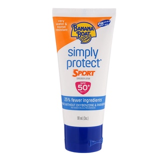 Free Delivery Banana Boat Simply Protect Sport Sunscreen Lotion SPF50 90ml. Cash on delivery