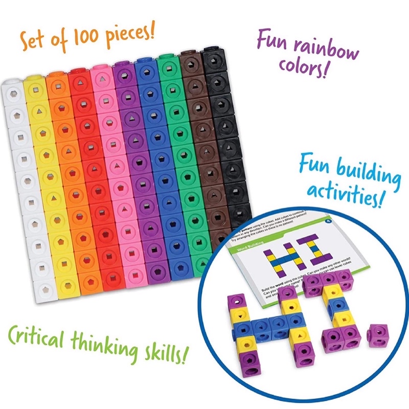 Learning Resources STEM Explorers Math Cubes Early Math Skills Mathlink ...
