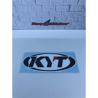 สติกเกอร์ติดหมวกกันน็อค KYT OVAL HELMET STICKER