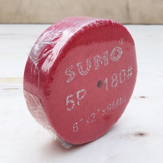 ลูกล้อใยสังเคราะห์,ลูกล้อใยสังเคราะห์ size : 6"x2" No.180 5P (สีแดง) SUMO