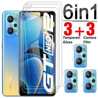 ฟิล์มกระจกนิรภัยกันรอยหน้าจอ 6 In 1 สําหรับ Oppo Realme Gt Neo2 เลนส์กระจกนิรภัยสําหรับ Realme Gt Neo 2