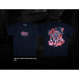 เสื้อยืดโอเวอร์ไซส์QWT169-1 SWEET NIGHTMARE BLACKS-3XL