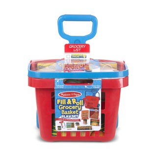 Melissa &amp; Doug - Rolling Grocery Basket