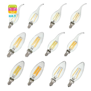 E12 2W Edison Candle Flame Filament LED Light Bulb Lamp 10*3.5cm Ready Stock