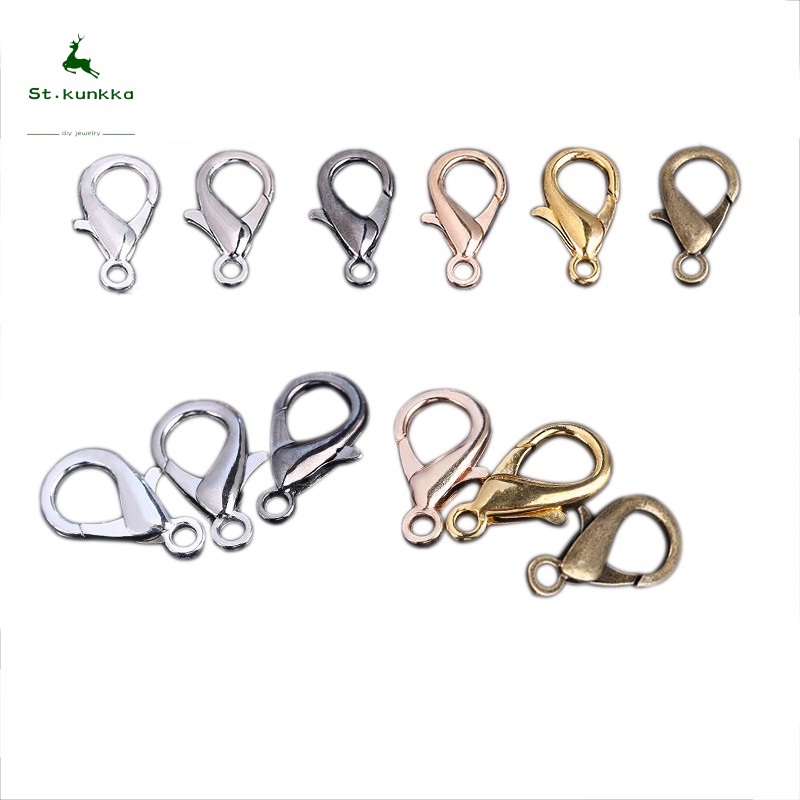 50 ชิ ้ น/Lot 10/12/14/16/21 มม.Lobster Clasp Chain Hooksตัวเชื ่ อมต ่ อโลหะสําหรับสร ้ อยคอสร ้ อยข ้ อมือแฟชั ่ นอุปกรณ ์ เสริม