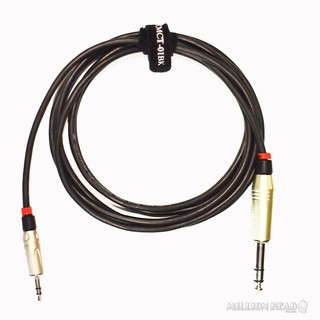 MH-Pro Cable : ST002-ST2(6.3 to 3.5) by Millionhead (3.5mm to 6.3mm TRS Cable 2m)