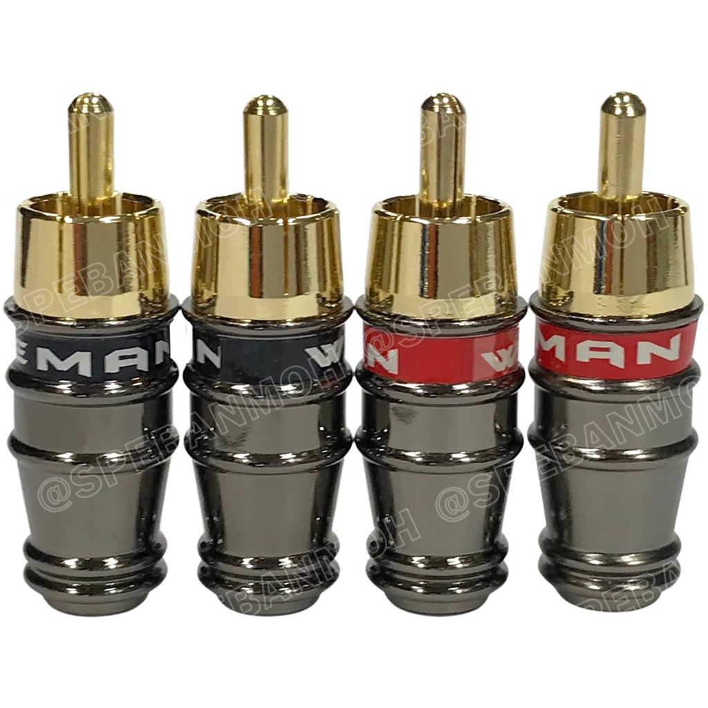 [ 4 ชิ้น ] RCA-214 4mm ผู้ Male ปลั๊ก RCA ผู้ RCA Plug ตัวผู้ RCA Connector Male หัว RCA ตัวผู้ หัว RCA ตัวเมีย หัว R... - รูปที่ 2
