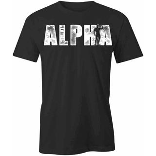 เสื้อยืด ผ้าฝ้าย ลาย Nice Alpha เหมาะกับใส่ออกกําลังกาย Diy S1Size S-5XL