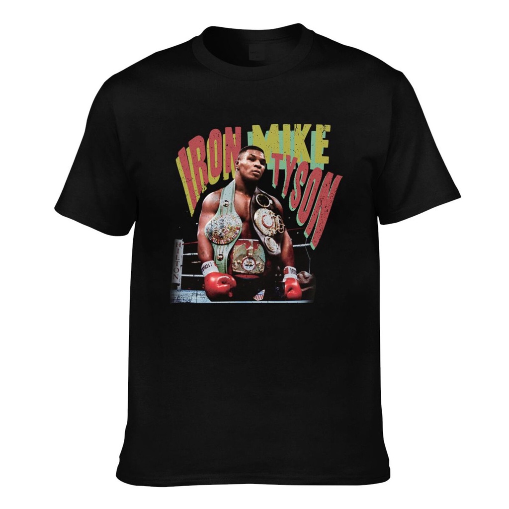 เสื้อยืดผ้าฝ้ายผู้ชาย Mike Tyson