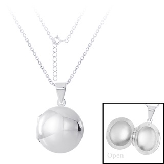 SILVER THAI Sterling silver round engraved necklace สร้อยคอเงินแท้ ทรงกลม มีของพร้อมส่ง