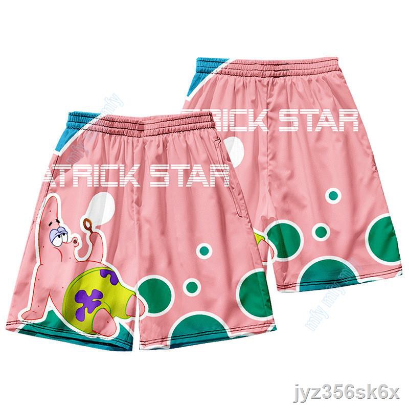 สินค้าเฉพาะจุด ☾Anime SpongeBob SquarePants Patrick Star Shorts Men