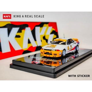 INNO64 MODEL NISSAN SKYLINE GT-R R32 NO.9 SINGHA NATIONAL PANASONIC SEATCC 1993 with sticker