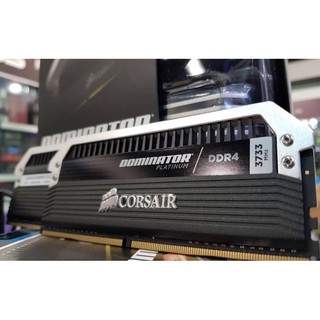 (ของใหม่ส่งฟรีCOD แถมฟรีพัดลมแรมให้ด้วยจ้า) Corsair Dominator Platinum 16GB (2x8GB) 3733MHz CL16 CMD16GX4M2B3733C17