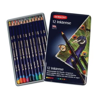 สีไม้ระบายน้ำ Derwent INKTENSE 12/24 สี