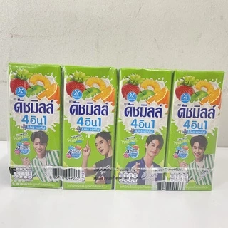 (แพ็ค 4) Dutch Mill 4in1 Micro-Active ดัชมิลล์ 4อิน1 ไมโครแอคทีฟ โยเกิร์ตพร้อมดื่มผสมน้ำผลไม้ 180 มล