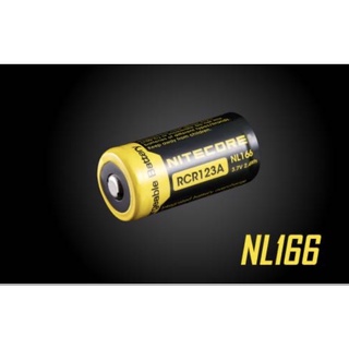 ถ่านไฟฉาย Nitecore NL166 RCR123A 3.6V ของแท้ 1 ก้อน