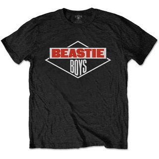 เสื้อยืดผ้าฝ้ายพิมพ์ลายขายดี เสื้อยืดคอกลม แขนสั้น พิมพ์ลายโลโก้ Beastie Boys สีดํา สวมใส่สบาย สําหรับเด็กผู้ชาย