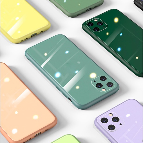 กระจกนิรภัยเหลว เคส IPhone 12 Pro Max 11 Pro Max X XR XS Max 7 8 Plus เคส 9H แข็ง กันกระแทก ป้องกันก