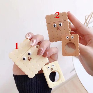 iPhone AirPods 1 AirPods 2 รูปแบบคุกกี้ ปลอกหุ้มหูฟังซิลิโคน Case