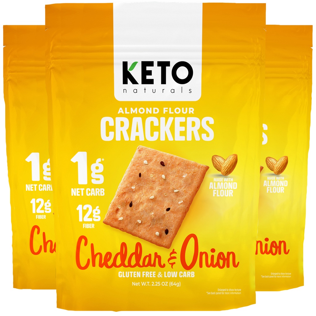 KetoCrackers low carb crackers nosugarAdded gluten free(Sea Salt)2.แครก