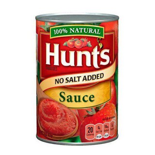 Hunts No Salt Added Tomato Sauce 15 Oz ฮันท์ซอสมะเขือเทศไม่ใส่เกลือ 15 ออนซ์