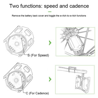 freewalker เซนเซอร์ความเร็ว/cadence sensor 2 - in - 1 ไร้สาย+bt สําหรับ ios