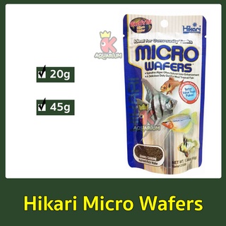 Hikari Micro Wafers อาหารสำหรับปลาขนาดกลางและเล็ก ชนิดจมน้ำช้า 20g. /45g.