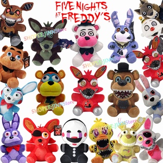 JINN 18 ซม. FNAF Plush ของเล่น Freddy Bear Foxy Chica Clown Bonnie สัตว์ตุ๊กตา Plushie ตุ๊กตา Kawaii คริสต์มาสของขวัญวันเกิดสำหรับเด็ก