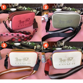 Coach 3041 JES กระเป๋าสะพายข้าง Colorbloack Horse Carriage Women Sling Camera Bag