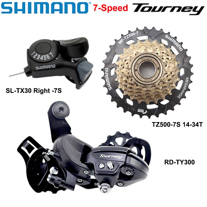 SHIMANO Tourney 6v 7v Groupset 6/7 ความเร็ว SL TX30 เกียร์ RD TY300 สับจานหลัง MF TZ500 Freewheel สําหรับอะไหล่ MTB ราคา ถูกที่สุด ดีลบีเคเค รูปภาพหลัก