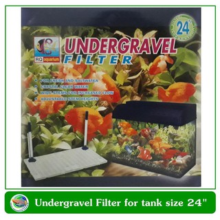 แผ่นกรอง รองพื้นตู้ปลา Undergravel Filter สำหรับตู้ปลาขนาด 24 นิ้ว