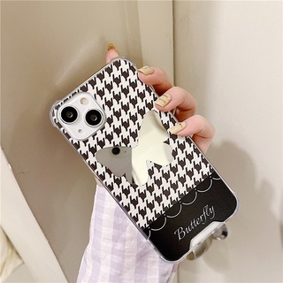 เคสมือถือ เคสไอโฟน เคสโทรศัพท์ซิลิโคน TPU แบบนิ่ม มีกระจกแต่งหน้า สําหรับ Iphone 13 12 11 XR Pro max 8 mini max