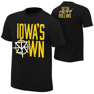 เสื้อยืด เสื้อมวยปล้ำ พร้อมส่ง เก็บเงินปลายทางได้ WWE Seth Rollins Iowas Own Special Edition T-Shirt