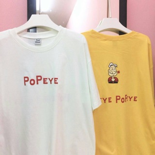 เสื้อยืด oversize ลาย popeye