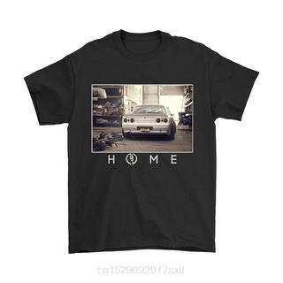 tshirtเสื้อยืดคอกลมฤดูร้อนเสื้อยืดลําลอง แขนสั้น พิมพ์ลาย Skyline Home R32 R32 แฟชั่นฤดูร้อน สไตล์ญี่ปุ่น ไซซ์ XS S M L