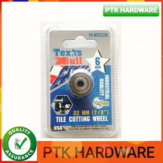 Texas Bull ใบมีดแท่นตัดกระเบื้อง 22 มม. รู 6 มม. หนา 6 มม.