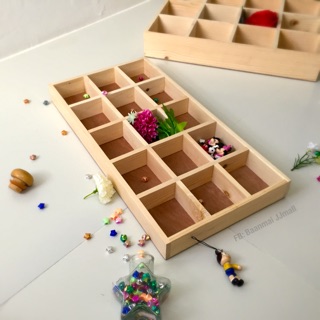 ชั้นไม้ &amp; กล่องไม้ จัดโชว์ของ 15 slot...Style Loft -- มีโค๊ดส่วนลด กดดูเลย