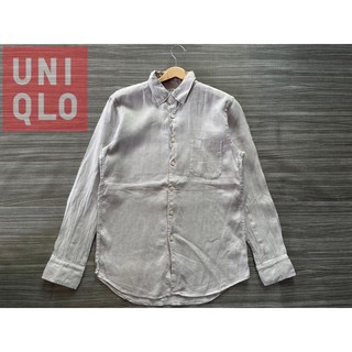 UNIQLO  ผ้าลินิน สีเทา