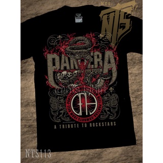 NTS 113 Pantera ROCK เสื้อยืด เสื้อวง เสื้อดำ สกรีนลายอย่างดี ผ้าหนานุ่ม ไม่หดไม่ย้วย NTS T SHIRT S M L XL XXL