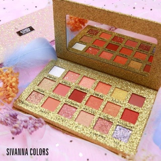 sivanna colors pretty galaxy eyeshadow palette peach ซิเวนน่าอายชาร์โดว์พาเลท เบอร์ 02