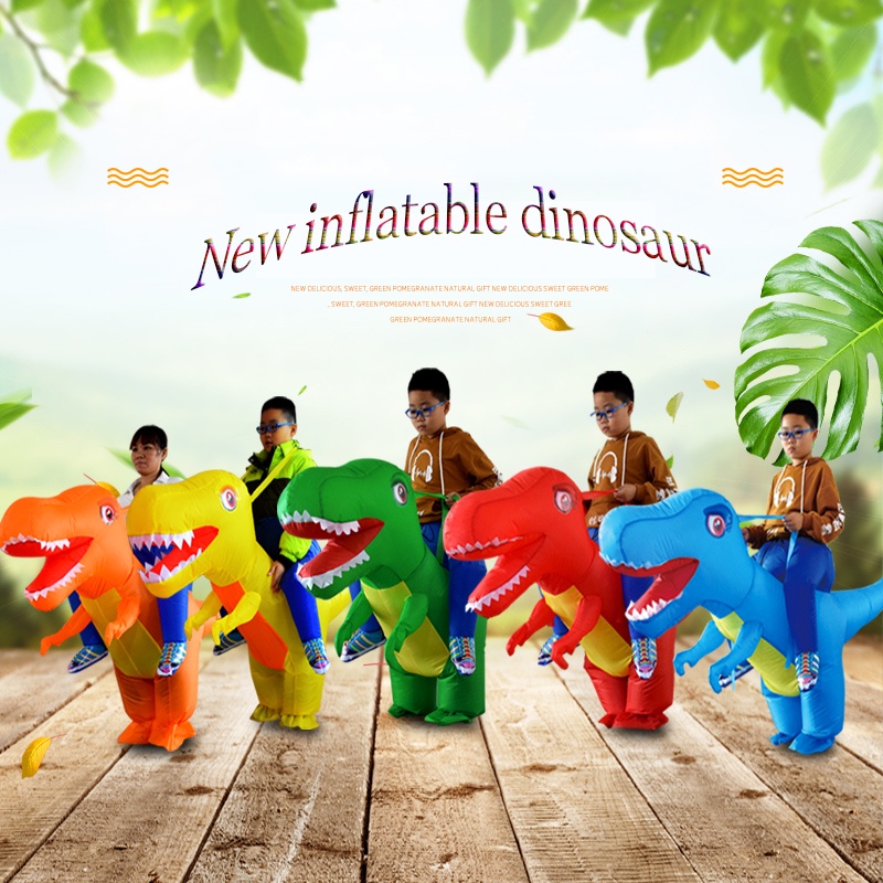 เครื่องแต่งกายคอสเพลย์มังกรไดโนเสาร์ไดโนเสาร์สําหรับเด็กผู้ใหญ่ฮาโลวีน