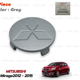 ฝาครอบล้อ ของแท้ 1 ชิ้น สีเทา สำหรับ Mitsubishi Mirage Hatchback,Attrage Sedan ปี 2012-2015