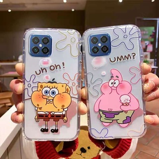 For Infinix Note 30 Hot 30i 20S 20i Note 12 G96 Zero 5G 2023 Smart 7 6 Plus Smart 5 Pro Hot 12 12i 10S 11S Note 10 11 Pro Note 8 7 Hot 9 10 11 Play เคสโทรศัพท์มือถือลายการ์ตูนน่ารักสําหรับ SpongeBob Pie Big Star