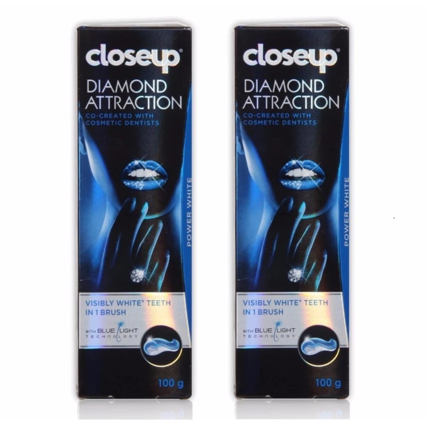 ยาสีฟันใกล้ชิด ไดมอนด์ แอดแทรกชั่น เพื่อฟันขาวตั้งแต่ครั้งแรกที่ใช้ Closeup Diamond Attraction 100 ก