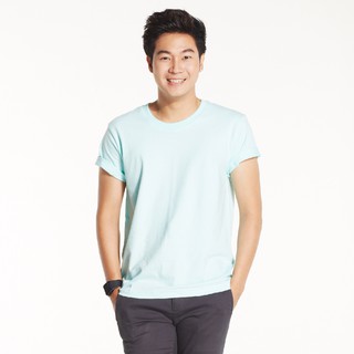 เสื้อยืดทนทาน Cotton100% สีฟ้าอ่อน TS03 - Polomaker