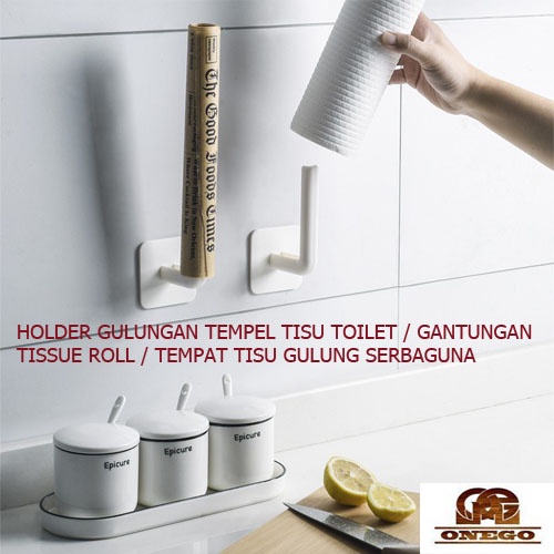 GANTUNGAN TOILET TISSUE ROLL HOLDER / TISSUE ROLL HOLDER / MULTIPURPOSE TISSUE ROLL HOLDER