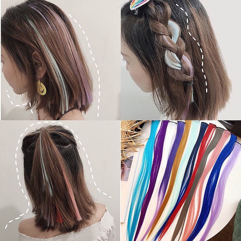พร้อมส่ง กิ๊บช่อผม ไฮไลท์ มีหลายสี แฮร์พีช ช่อไฮไลท์ ไซส์ใหญ่ กิ๊บ ตัว สวยปัง แบบ