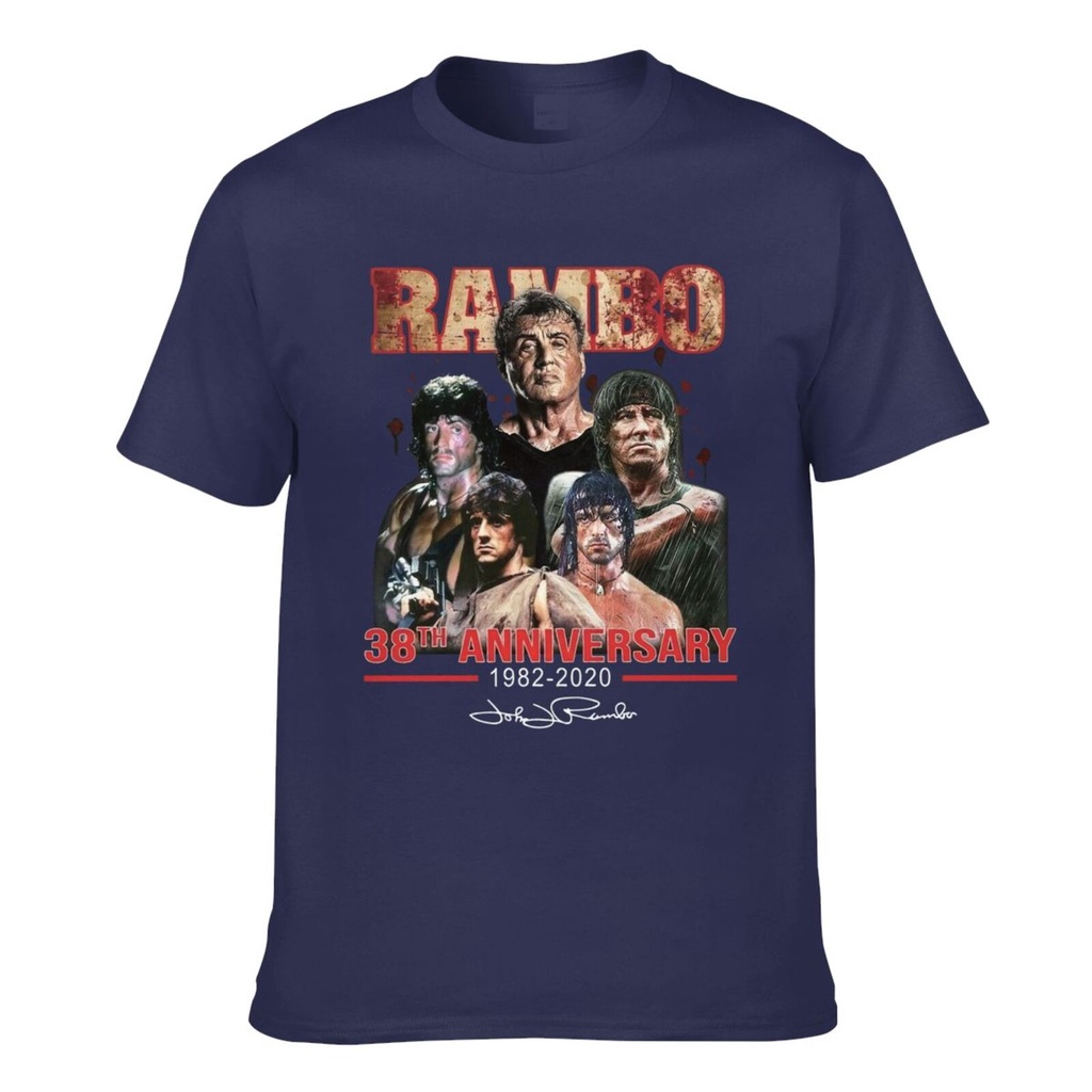เสื้อเบลาส์ - เสื้อยืดแขนสั้นผู้ชายครบรอบ 38 ปี Rambo